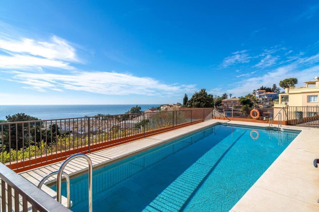 Villa Adosado Con Vistas Al Mar Desde La Piscina Con Bbq Velez Malaga Esterno foto