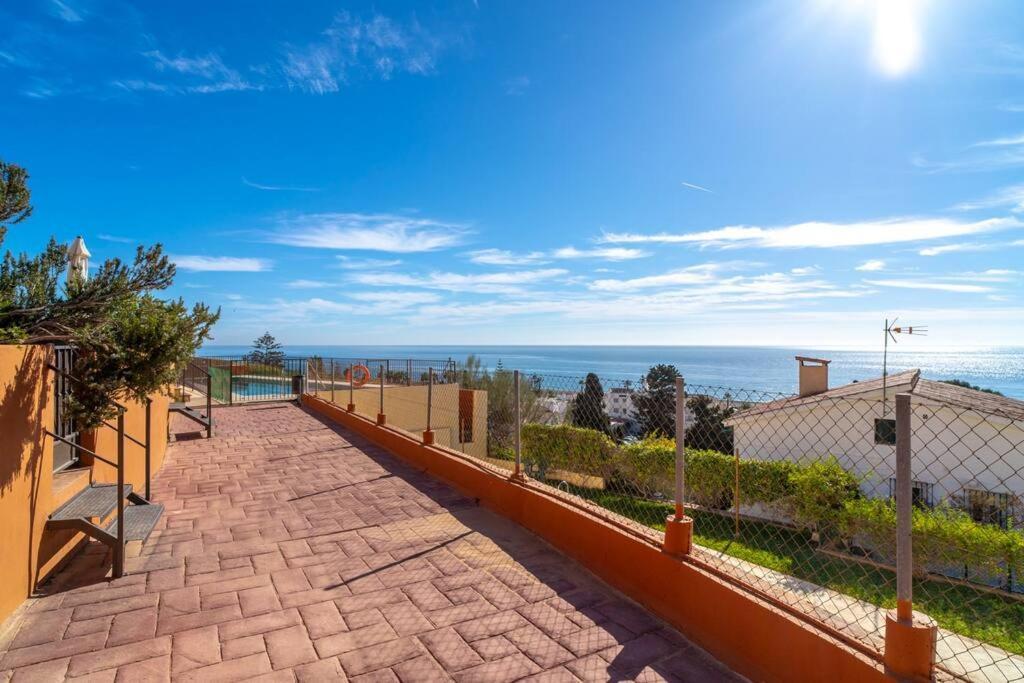 Villa Adosado Con Vistas Al Mar Desde La Piscina Con Bbq Velez Malaga Esterno foto